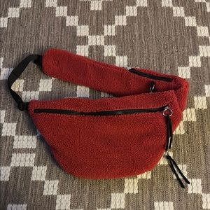Red Sherpa Fanny Pack Freepeople open to offers never used:)